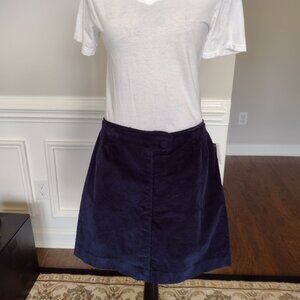 Crown and Ivy Skirt Navy Blue Corduroy Lined New with Tag Size 14, retai…